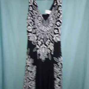 Black and white summer dress